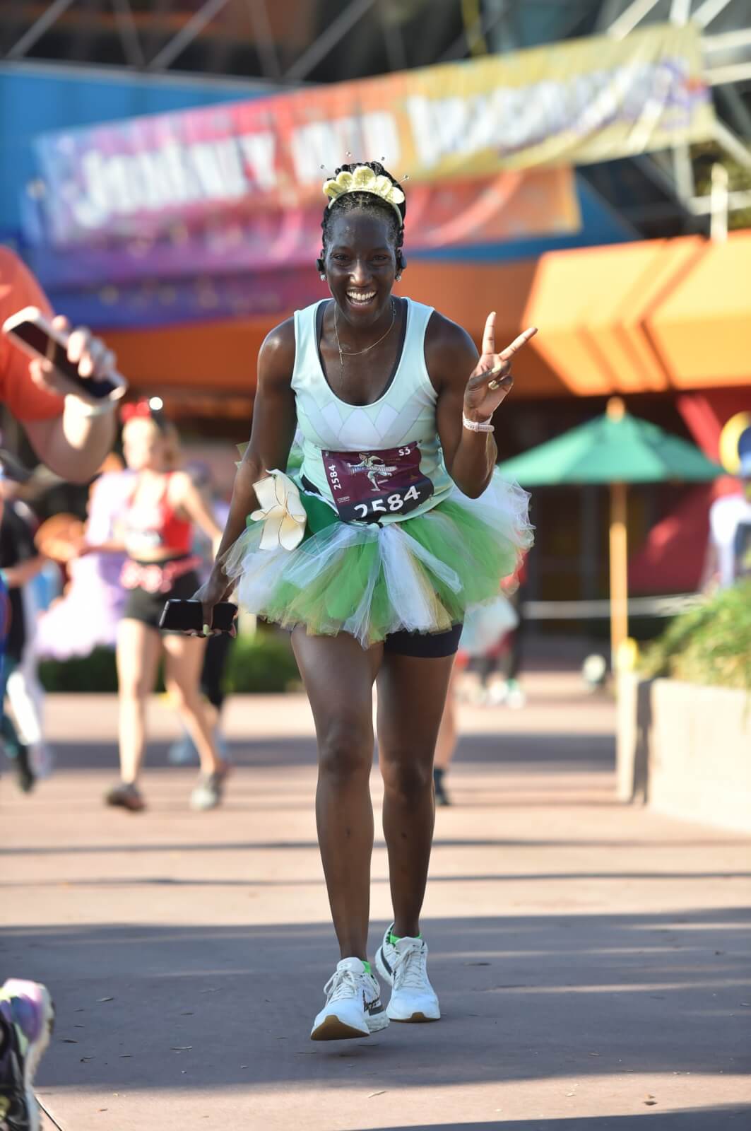 marathon runner in tutu