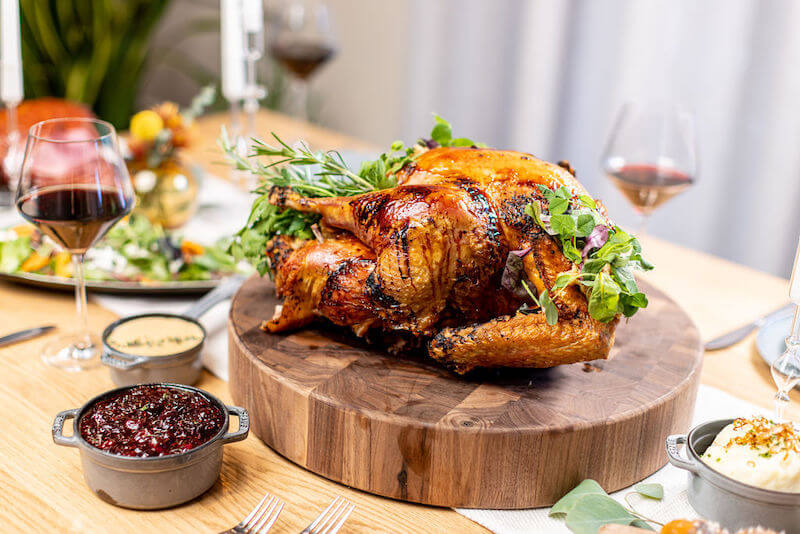 Thanksgiving chicken with stuffing