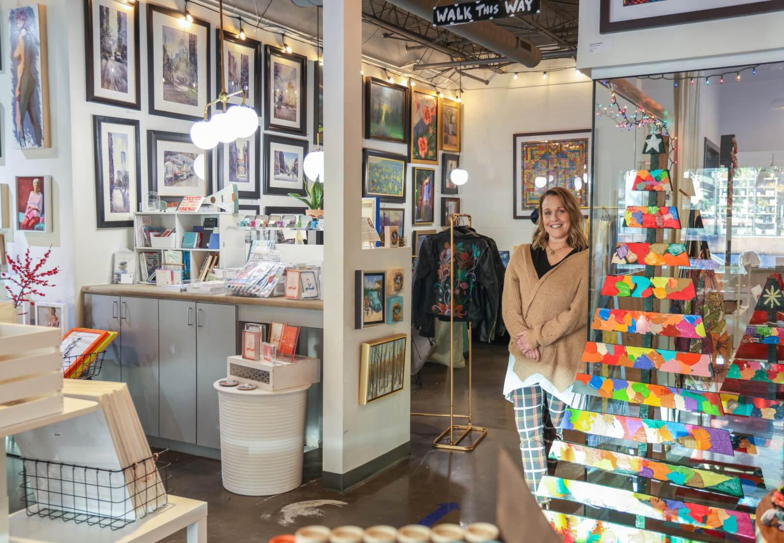 Jessie Rosenblum inside Art Beat.