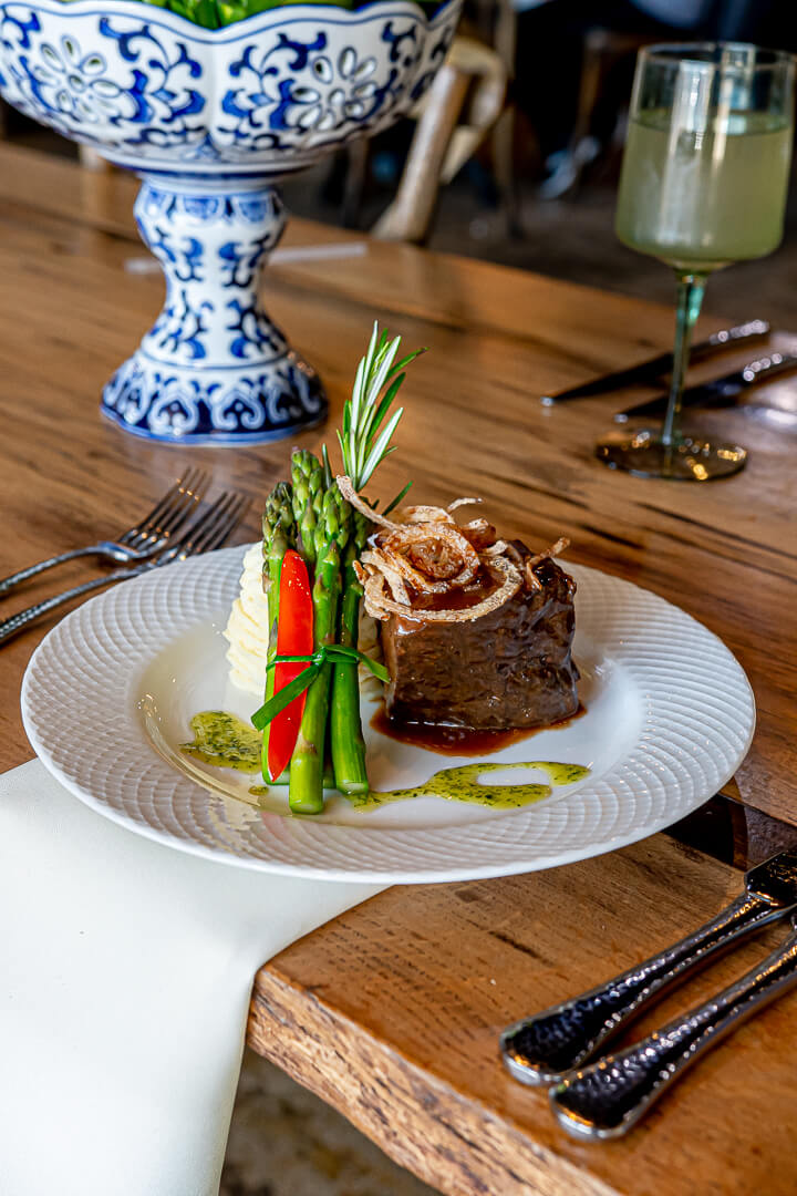 Roasted beef short rib entrée from Chef's Market.