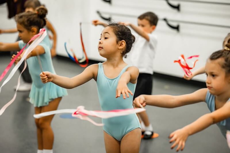 little girls dancing 