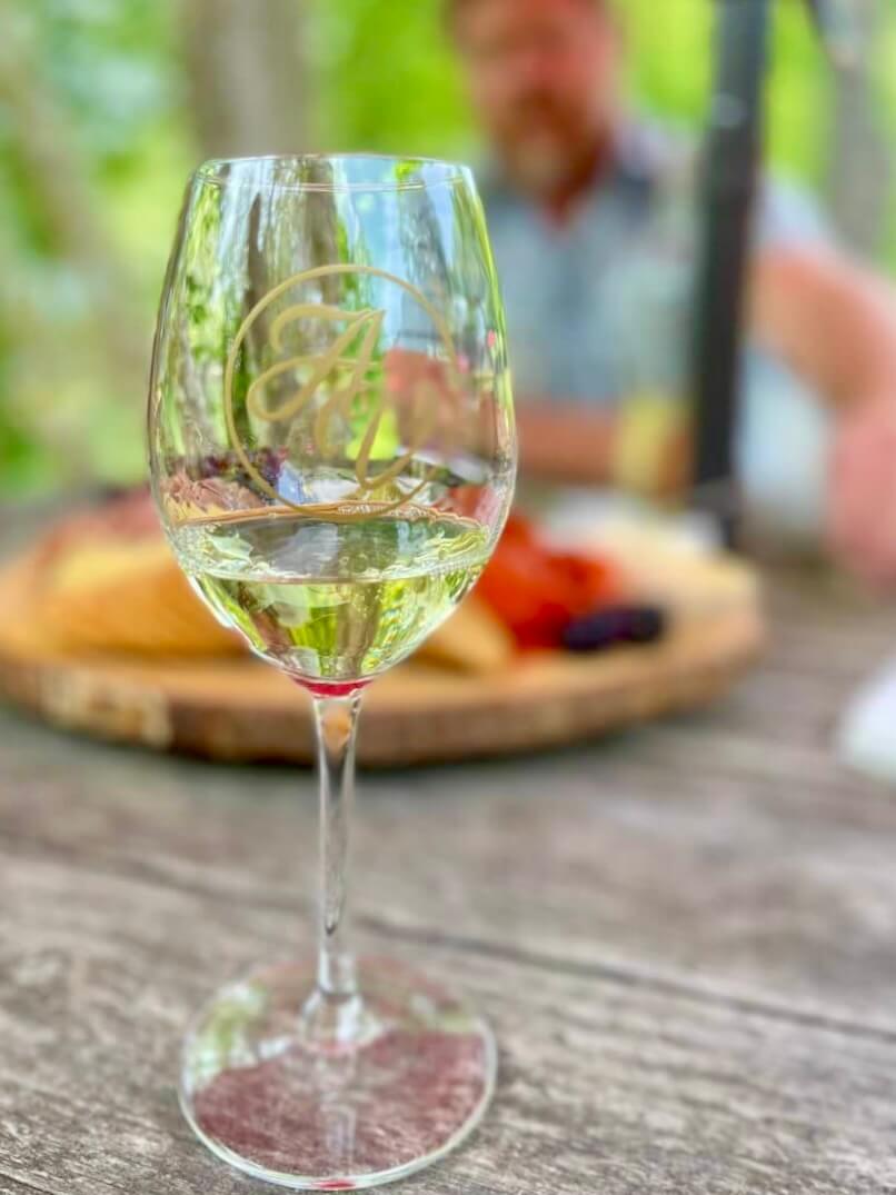 wine at Abingdon Vineyards