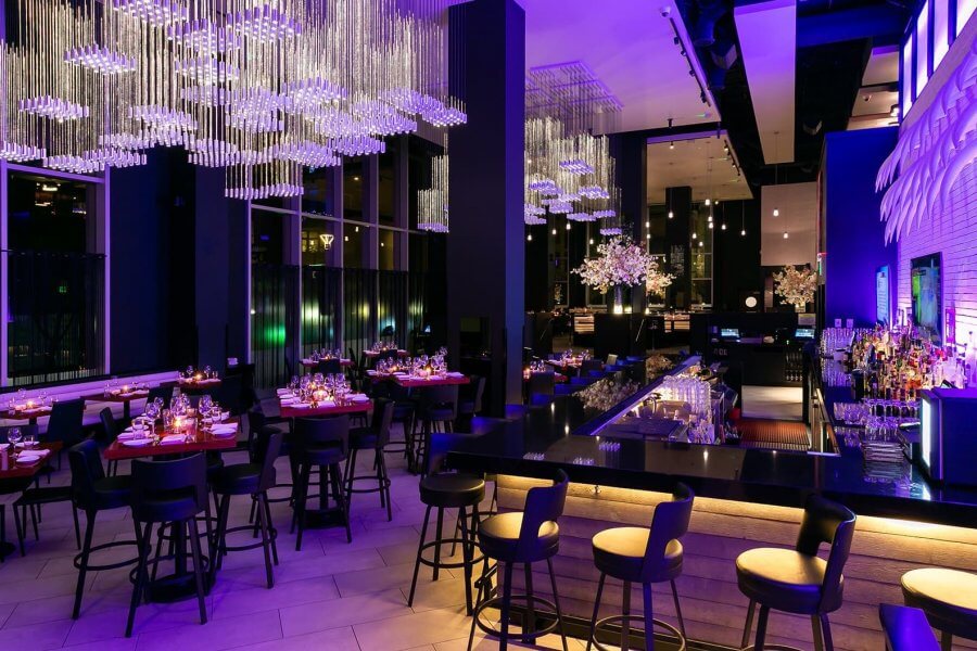 The swanky STK Steakhouse in Nashville.