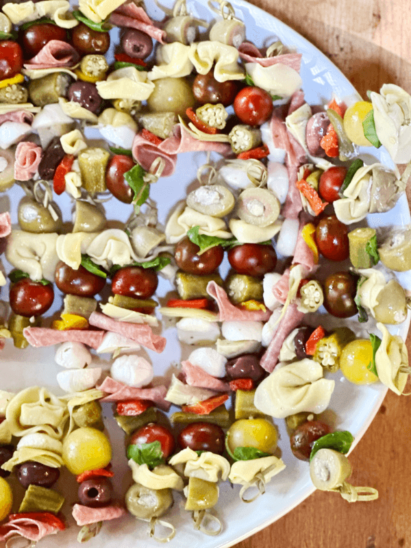 Easy Antipasto Skewers (Italian Hors D'oeurves) - The Suburban Soapbox