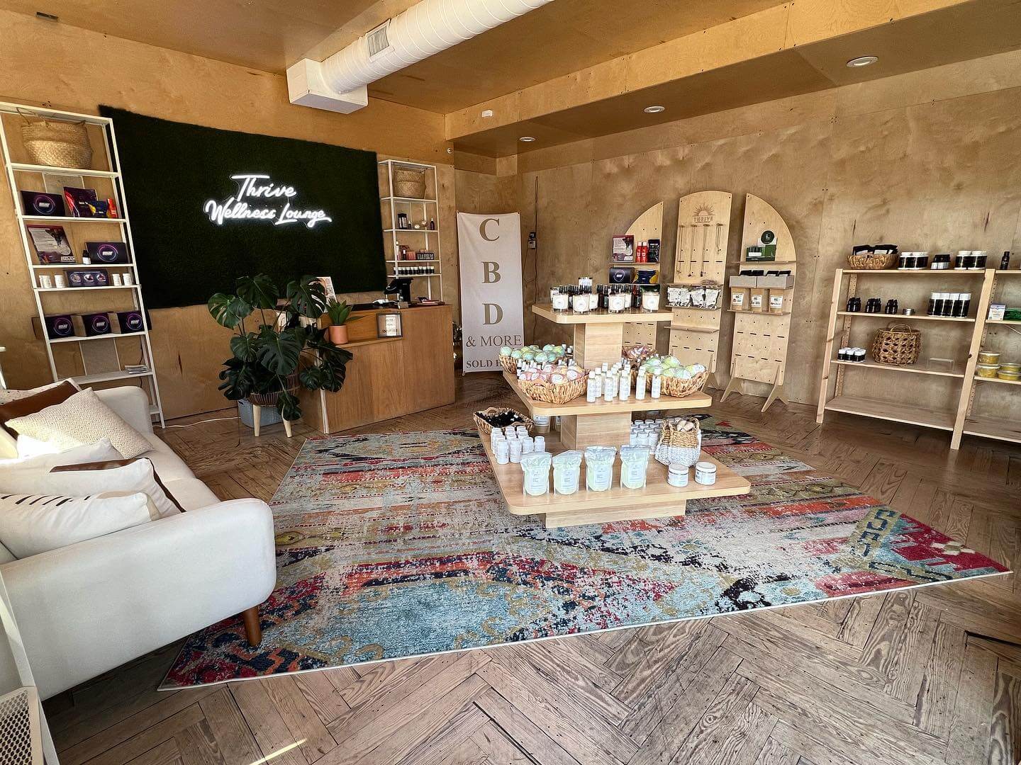 interior of wellness shop