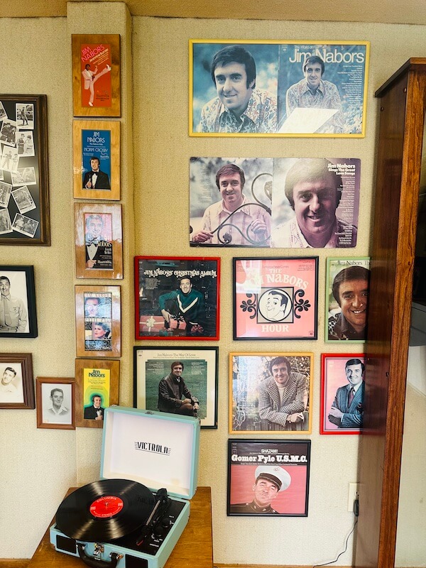 Wall of framed images