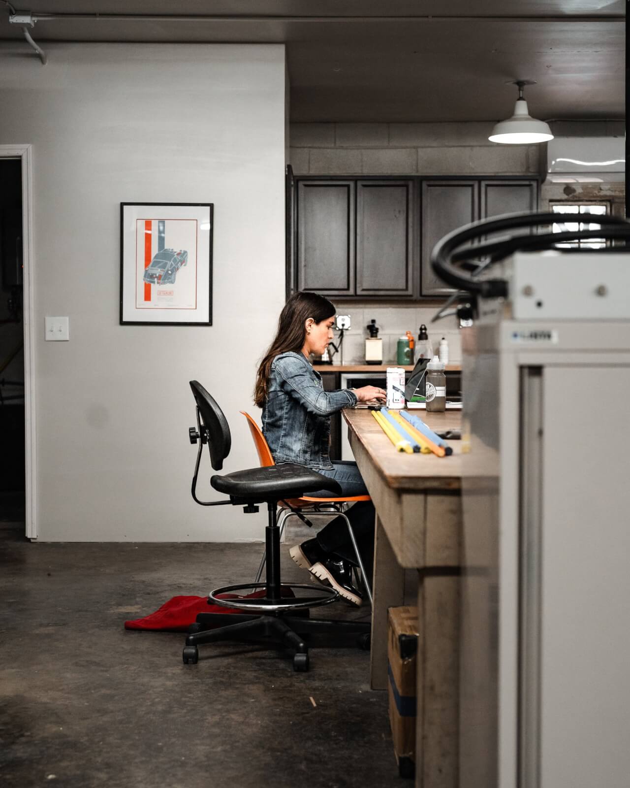 Woman working at desk