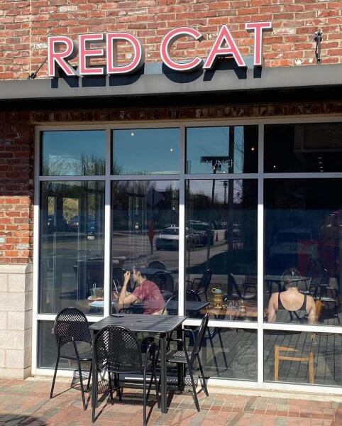The Red Cat Coffee House store front.