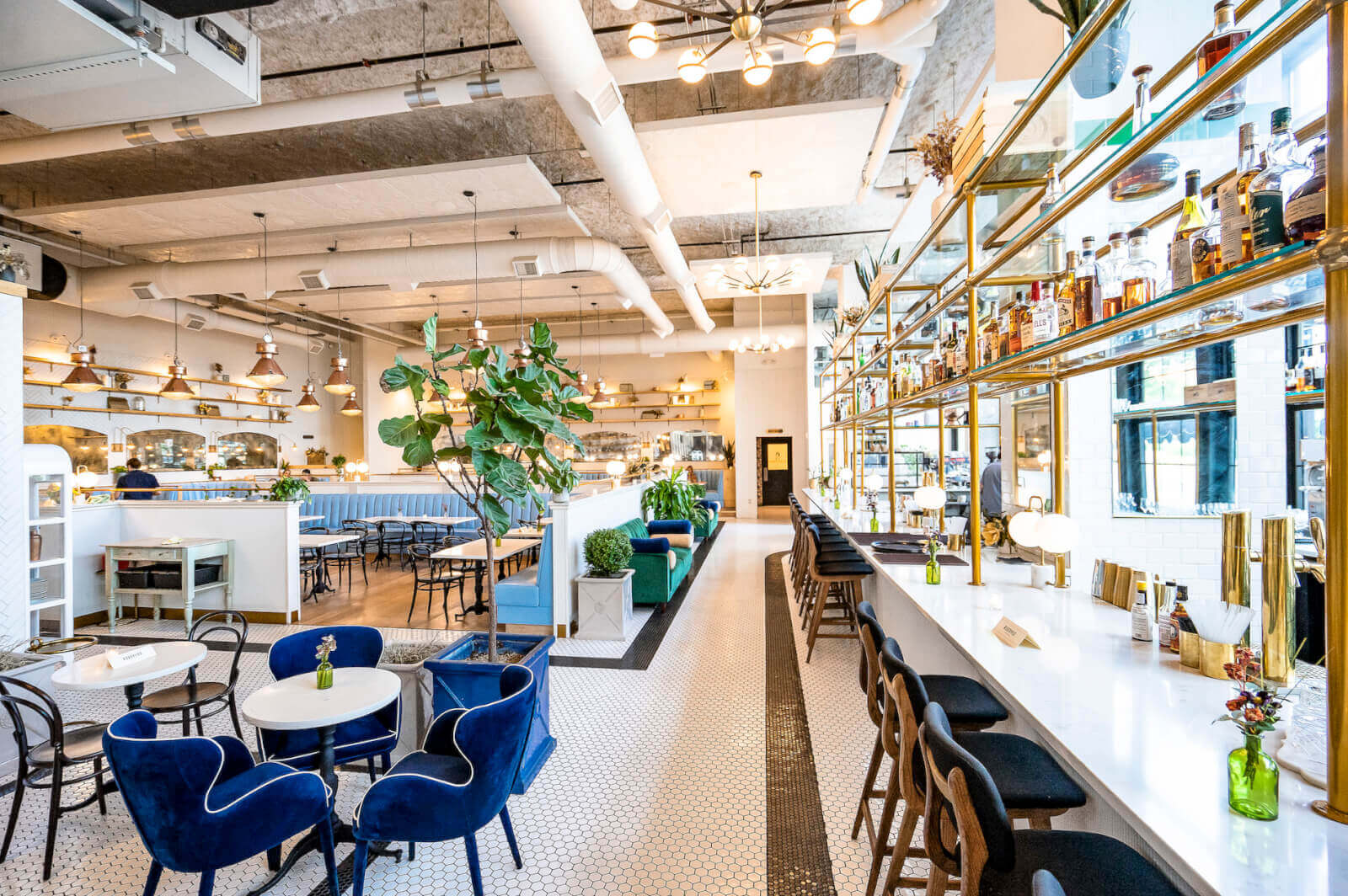 Interior of Liberty Common restaurant in Nashville, TN