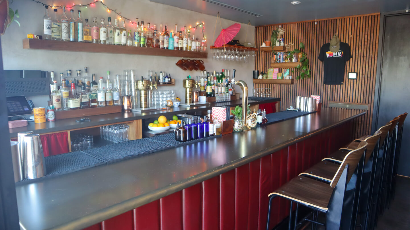 Bar area at Bay 6
