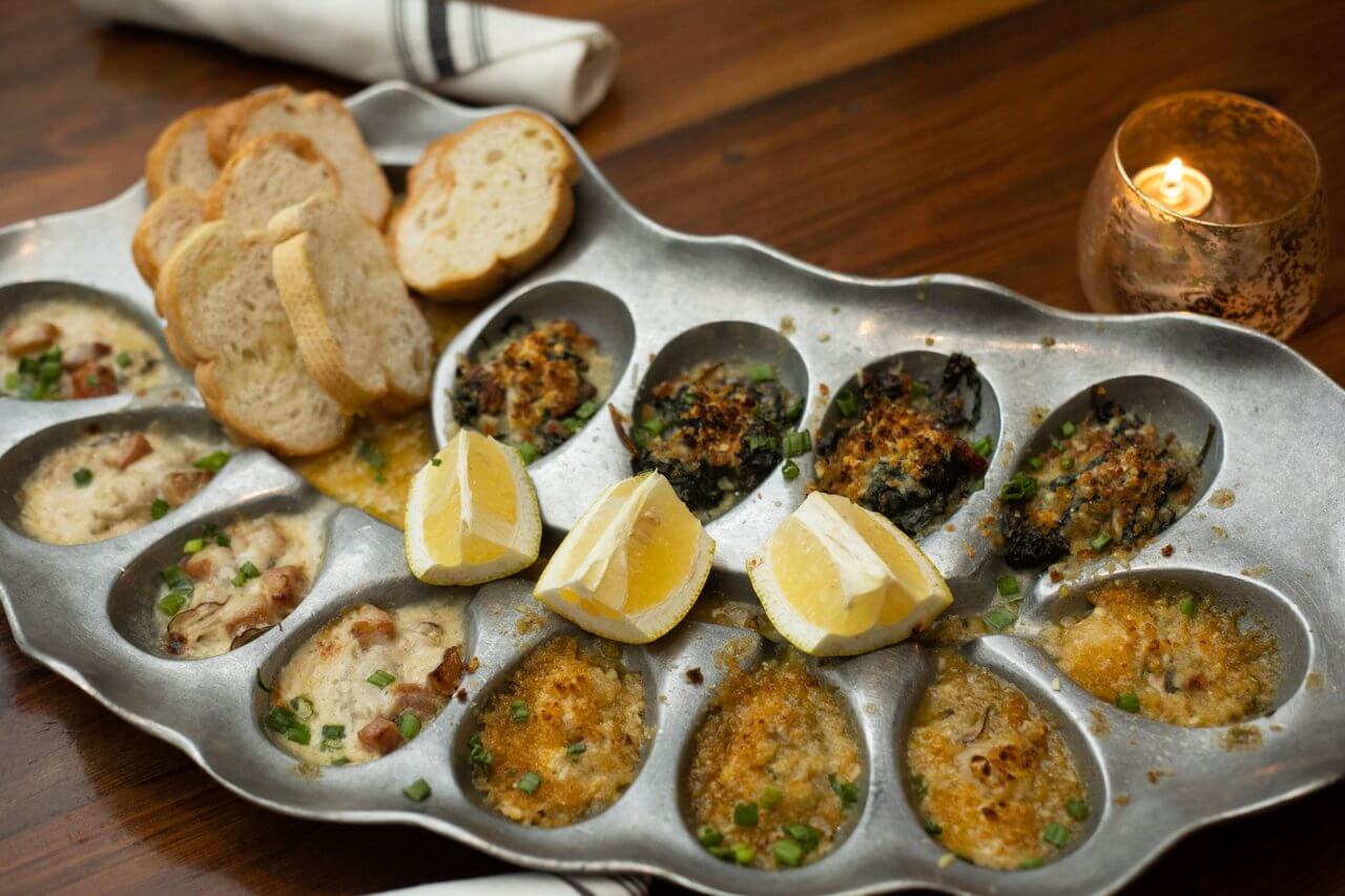 Broiled oysters