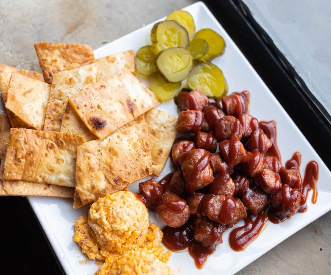 sausage and pimento cheese appetizer