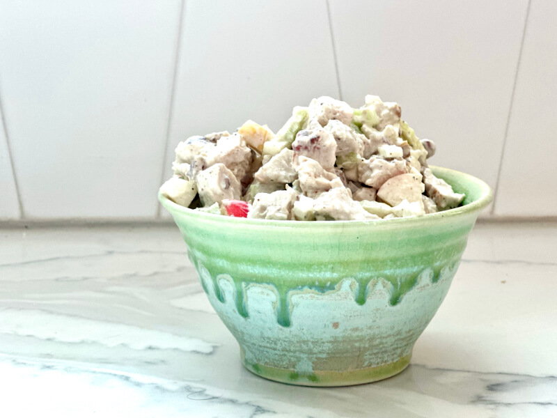 a fall version of a classic chicken salad