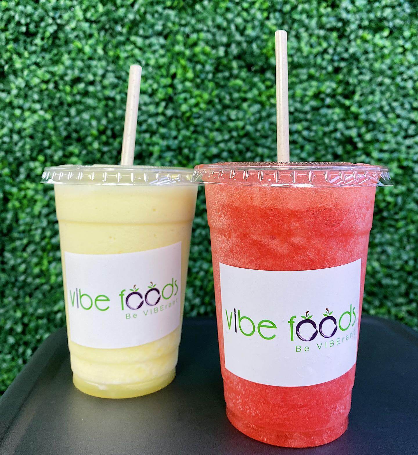two smoothies from Vibe Foods