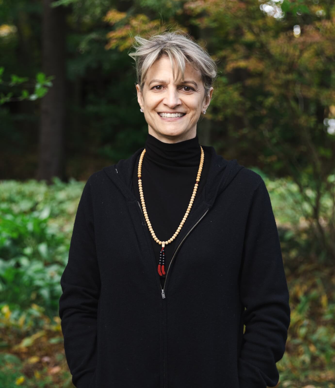 Woman in black turtleneck