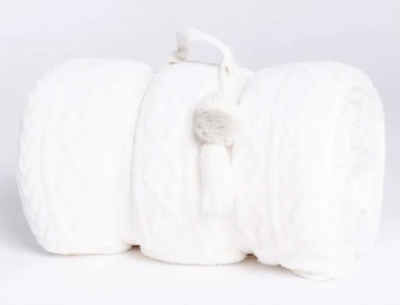 White cozy blanket