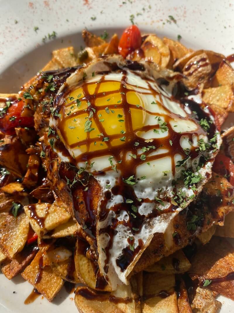 salmon hash dish