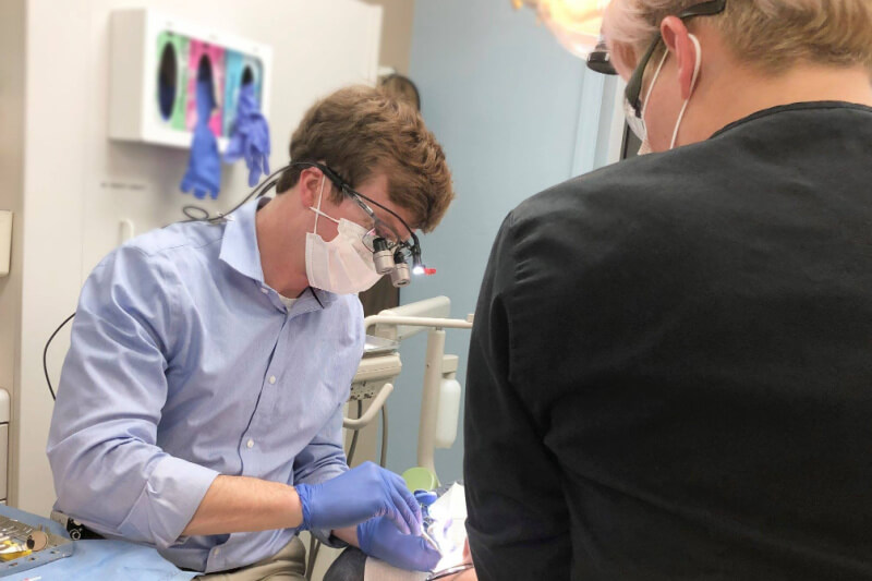 dentist giving care