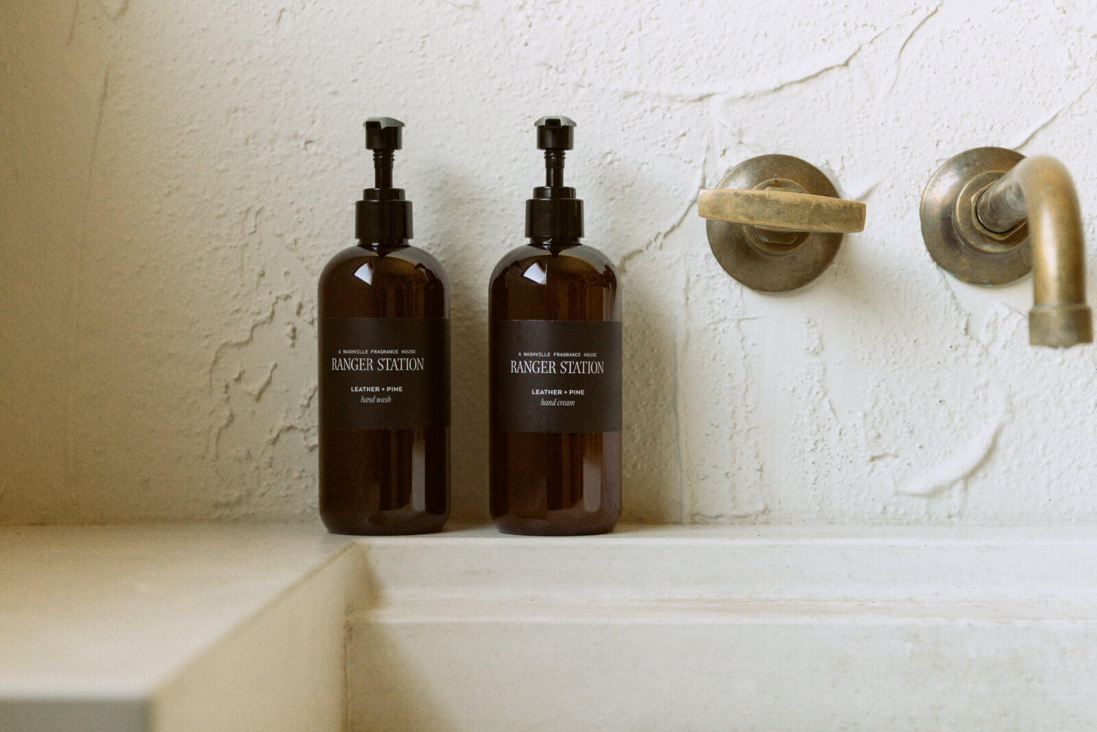 Ranger Station bath bottles on tub