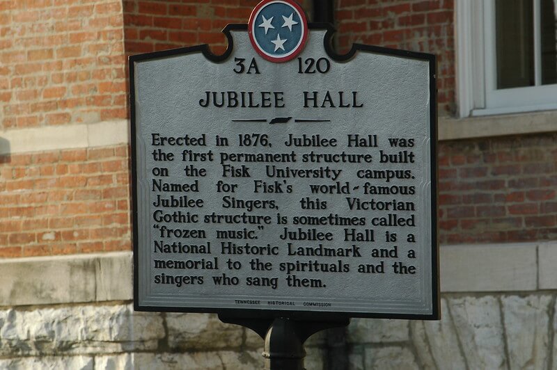 Jubilee Hall historical market sign