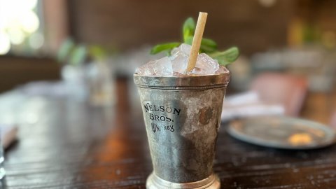 Mint Julep Lovers, You NEED This Strawberry-Rhubarb Cocktail