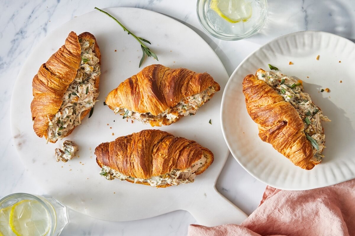 RECIPE: Tarragon Chicken Salad on Croissants