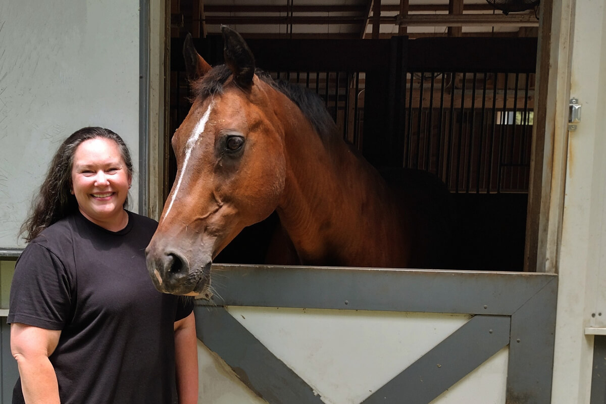 She’s Behind The Red Barn, Where Horses Offer Healing