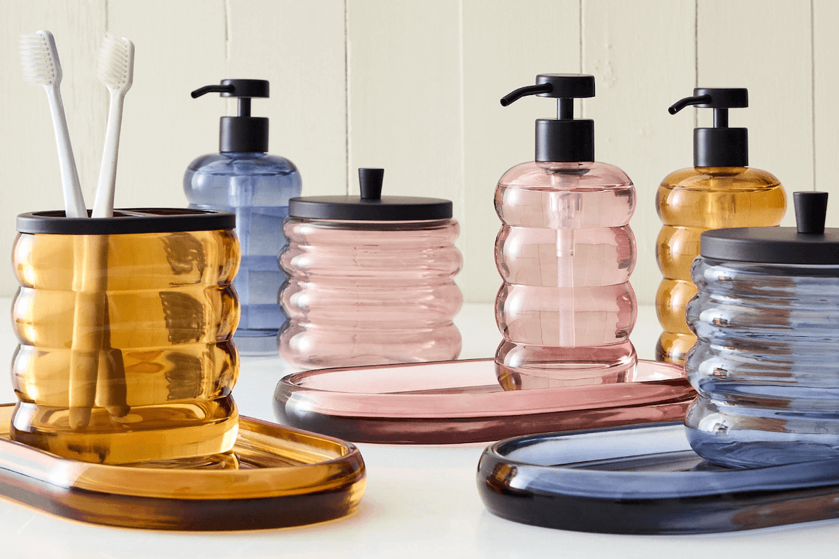 12 Colored Glass Accessories We Love: Cake Stands, Candlesticks & More