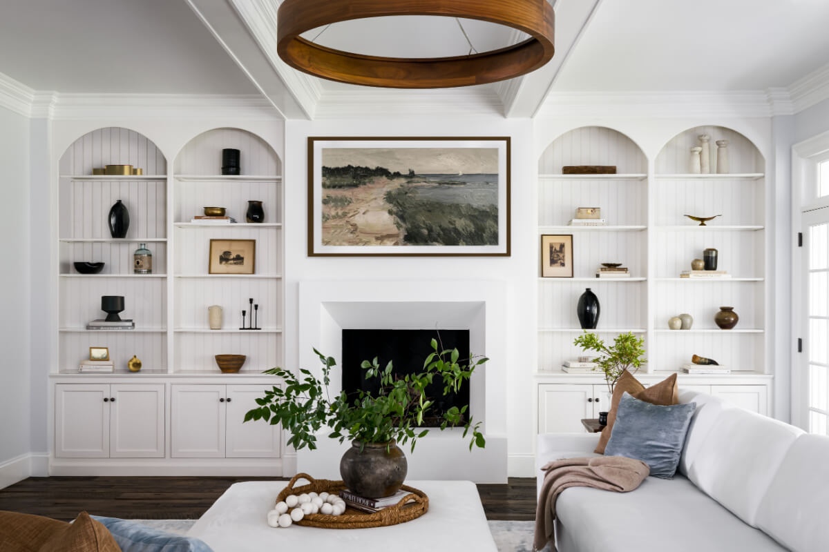 A Dreamy Home Design with Crisp Whites, Rustic Woods … and Just a HINT of Neon