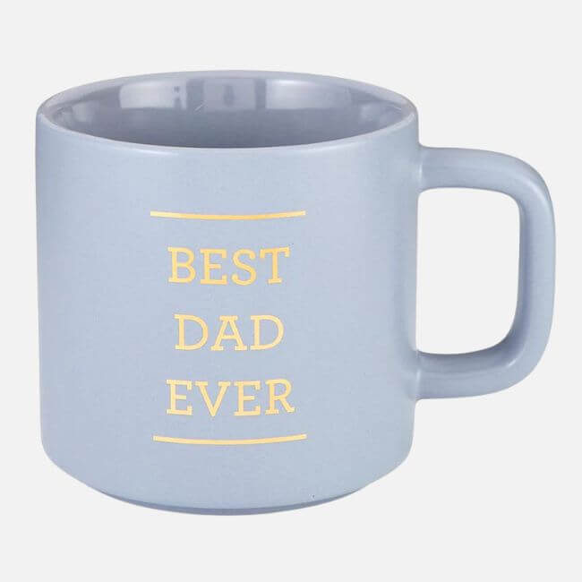 15 Memphis FINDS to Kick Off Summer: Vacation-Ready Style & More - 15 A gray ceramic mug with the words "BEST DAD EVER" printed in yellow on the side—perfect for your next Memphis shopping find.