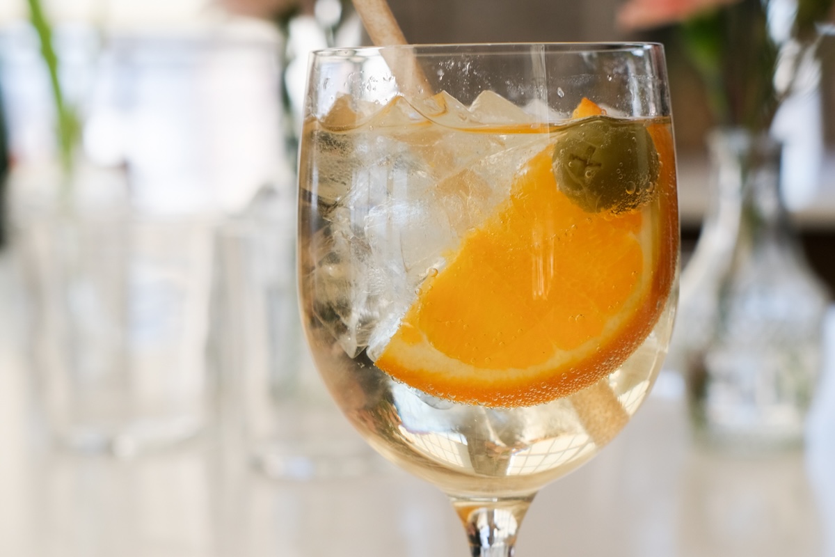 A Sparkling Vermouth Cocktail with a Salty-Citrus Twist