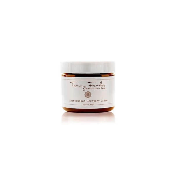 A jar of Tammy Fender Spontaneous Recovery Crème, 2 oz (48 g), with a white lid and a white label, displayed against a plain white background—a must-have Nashville find for your festive November skincare routine.