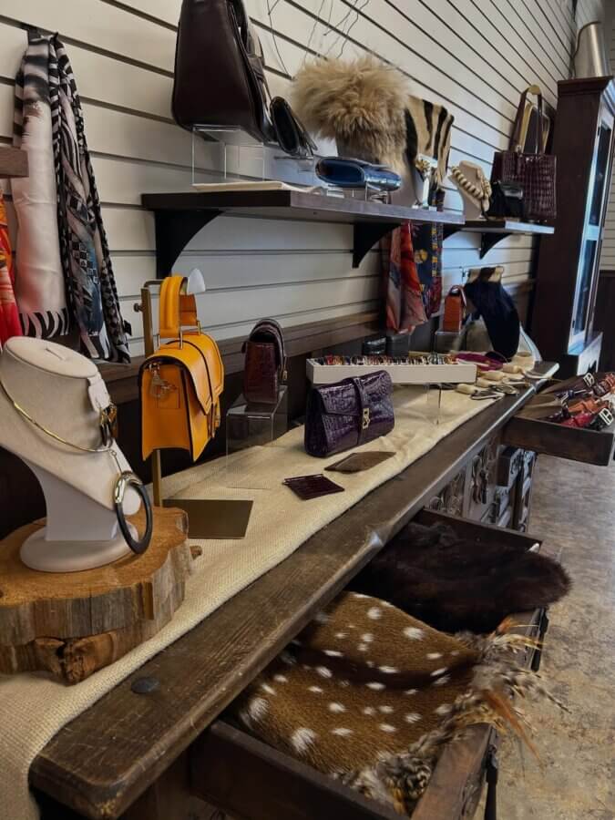 Avontuur: The New Homewood Shop You Need to Know - 6 A Homewood specialty shop showcases handbags, purses, jewelry, scarves, and accessories.