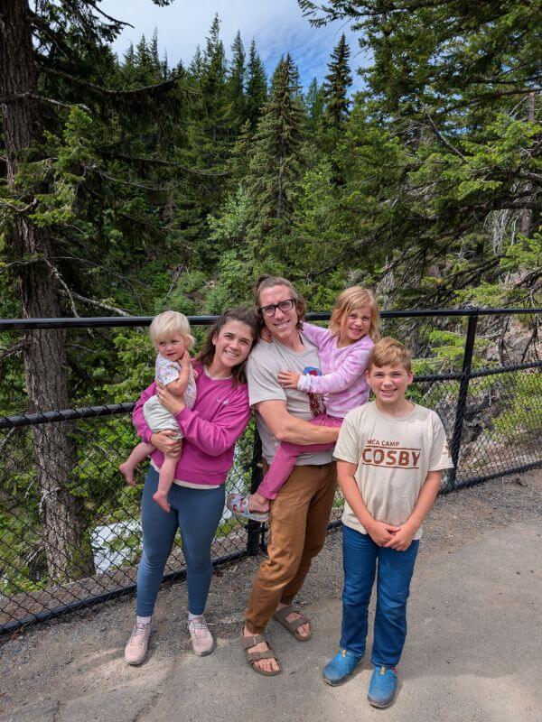 This BHAM Engineer Creates Community Through ... Crafting! - 8 Blakely O'Connor of The Craft Room poses with her husband and three children.