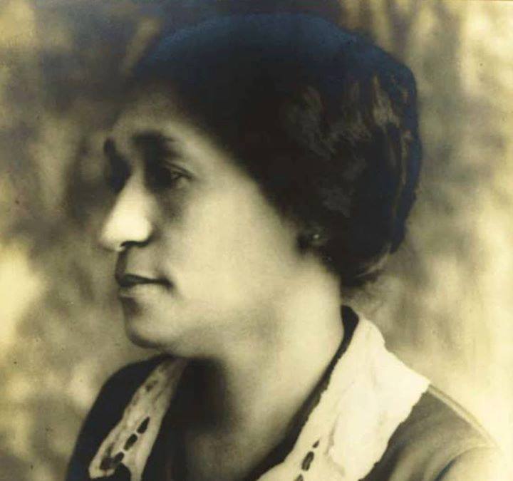 4 Remarkable Women in Birmingham's Black History - 3 A sepia-toned portrait of Pauline Bray Fletcher wearing a dark top with a light-colored lace collar, set against a blurred background.