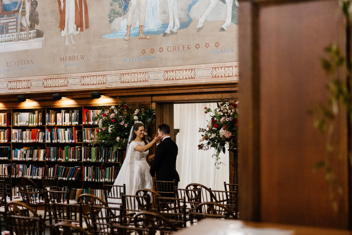 SB Birmingham LinnHenleyLibraryWedding PrivateVows1 AlyssaRosePhotography
